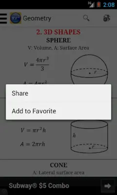 Formulas Free android App screenshot 7